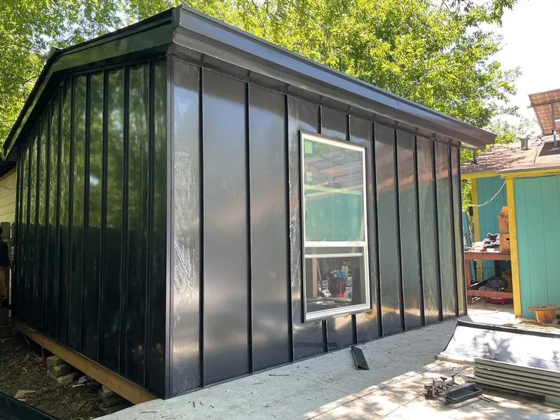 Black standing seam metal wall panels for Metal Roof Installation in Diamondhead